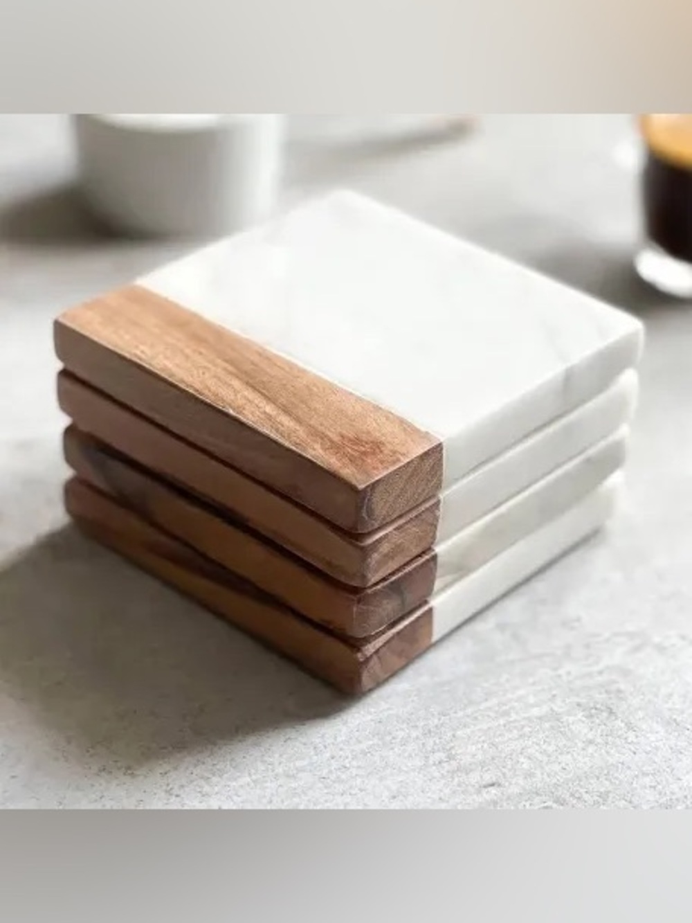 Zeal Marble & Wood Coasters